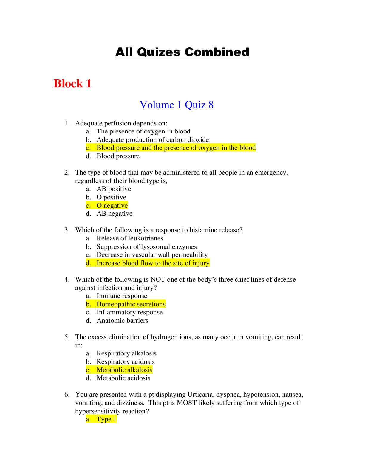 Preview image for PAR 100 Volume 1 Quiz 1-7 With Complete Solution(Graded A Real Quiz Bundle)